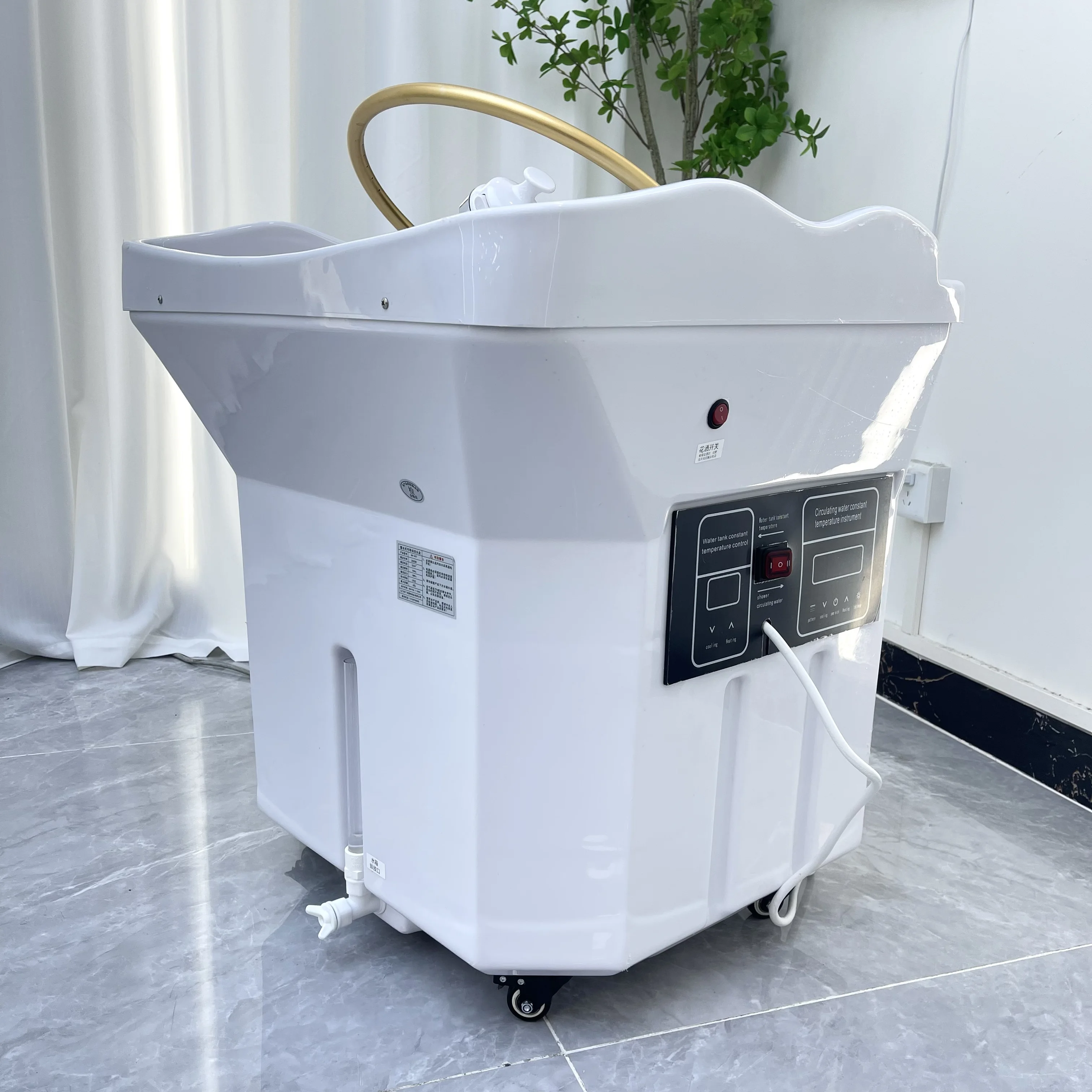 Hot Sell  Shampoo Bowl Sink With Water Tank Hair Washing Head SPA Machine No Need Pipe  Connection