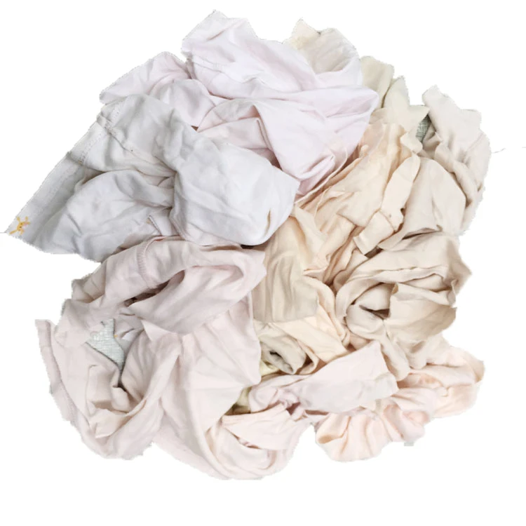 Recycled 90% Cotton Used Waste Mixed T-shirt Disposable Industrial Wiping Rags Fabric Waste