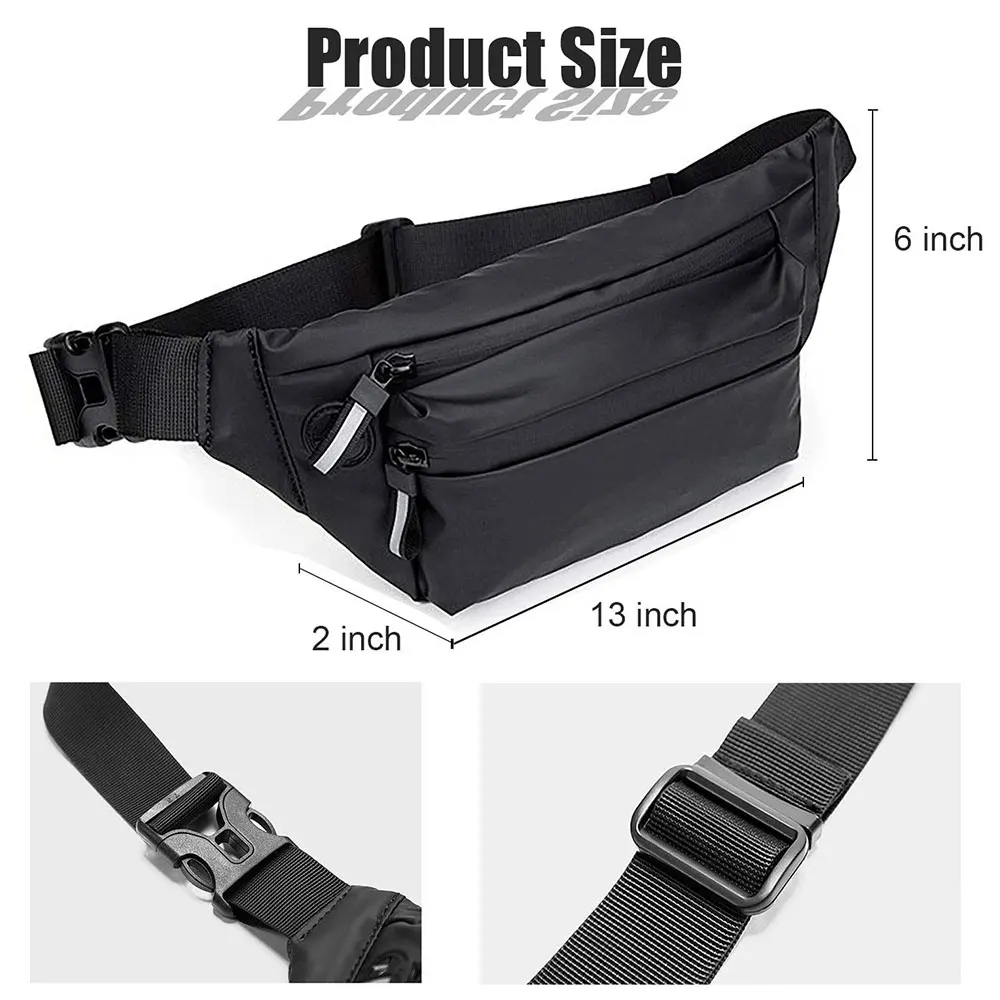 Wholesale Water Resistant Fanny Packs Crossbody Waist Bags for iPhone 13 12 Pro,Fanny Packs for Women Men Walking Sport Travel