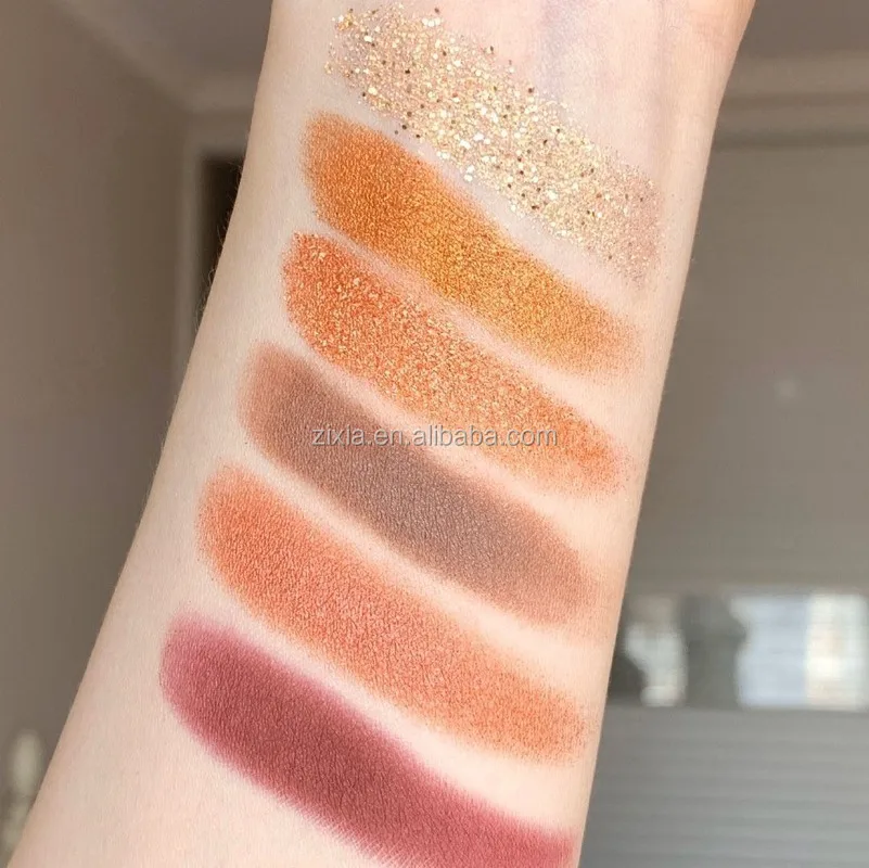 GUICAMI wholesale color vegan cheap high pigment glitter makeup  eyeshadow palette Fine Powder matter Long Lasting cosmetic