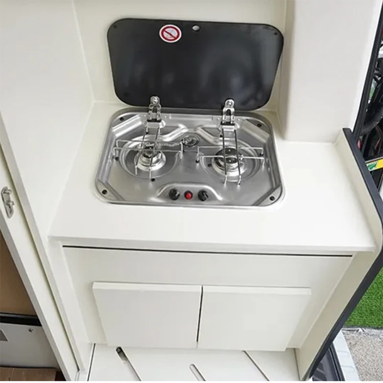 Factory direct sell stainless steel RV caravan gas stove motorhome gas cooktop with 2 burner