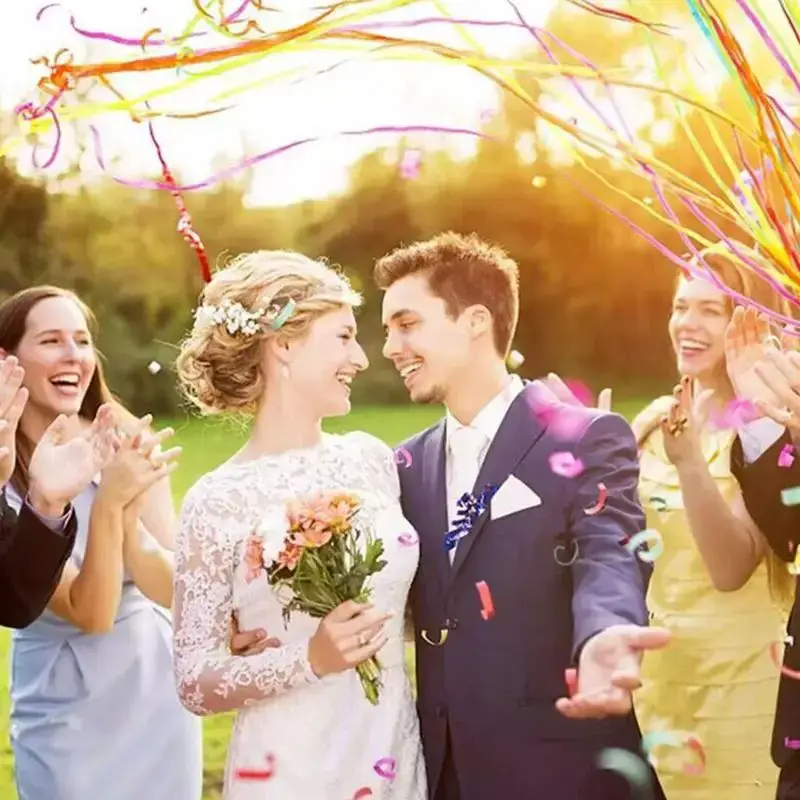 Wholesale Birthday Wedding Party Supplies Hand Throw Streamers With CPC Certificate Throw Ribbon Confetti