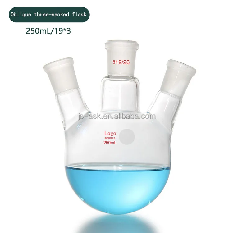 ASK Manufacture 50 100 250 500mL 1-50L Three Mouths Necked Round Bottom Flask
