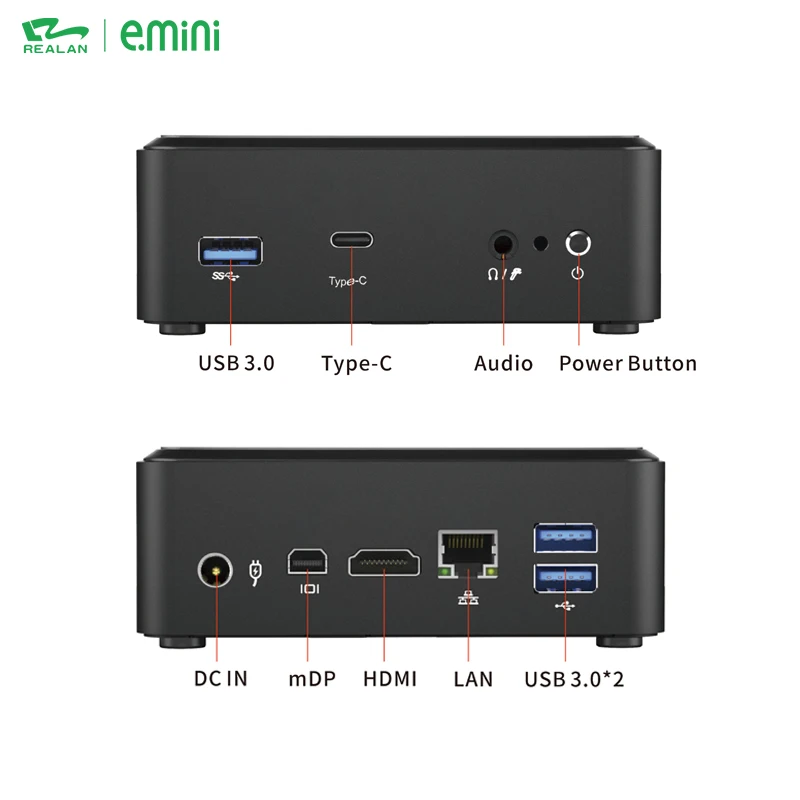 Умный дом дешевый портативный Windows Pentium 4405U двухъядерный мини настольный ПК компьютер