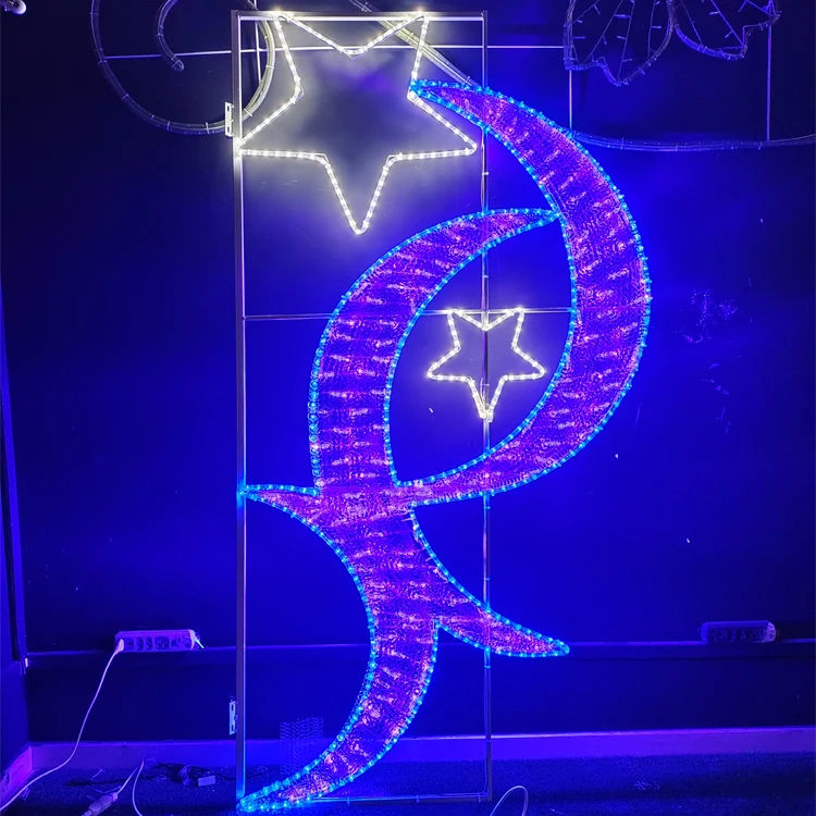 Decor China 3D Rope Motif Light Christmas Decoration Gift Box Led Light