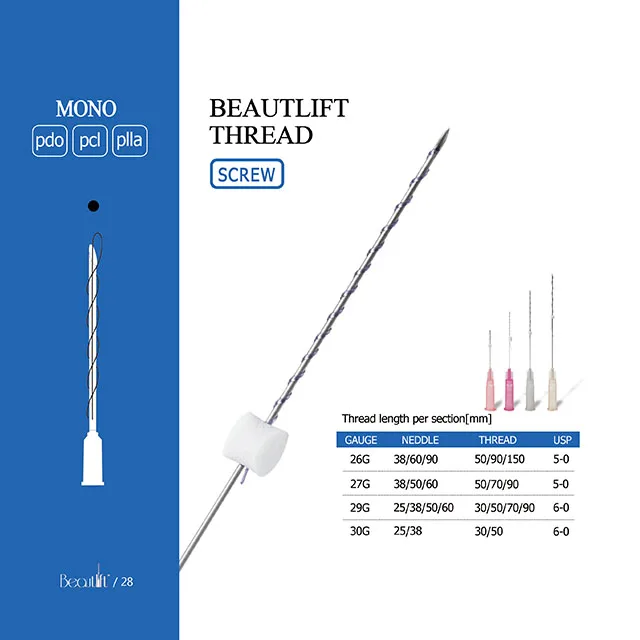 Beautlift Высокое качество 19 г 100 мм L Blunt 4d нить cog pdo лифтинг для лица Корея