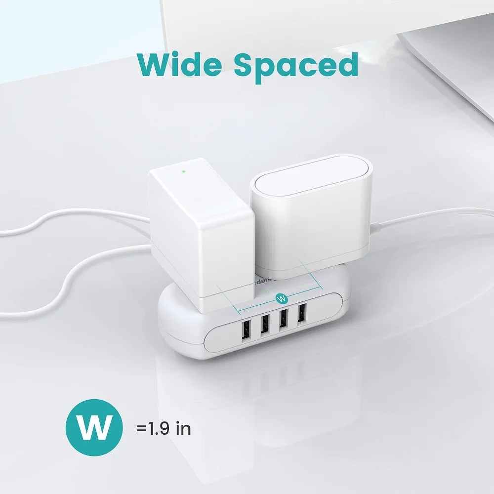 New arrivals multi outlet 4 port usb charging port charger plug 2 socket power strip