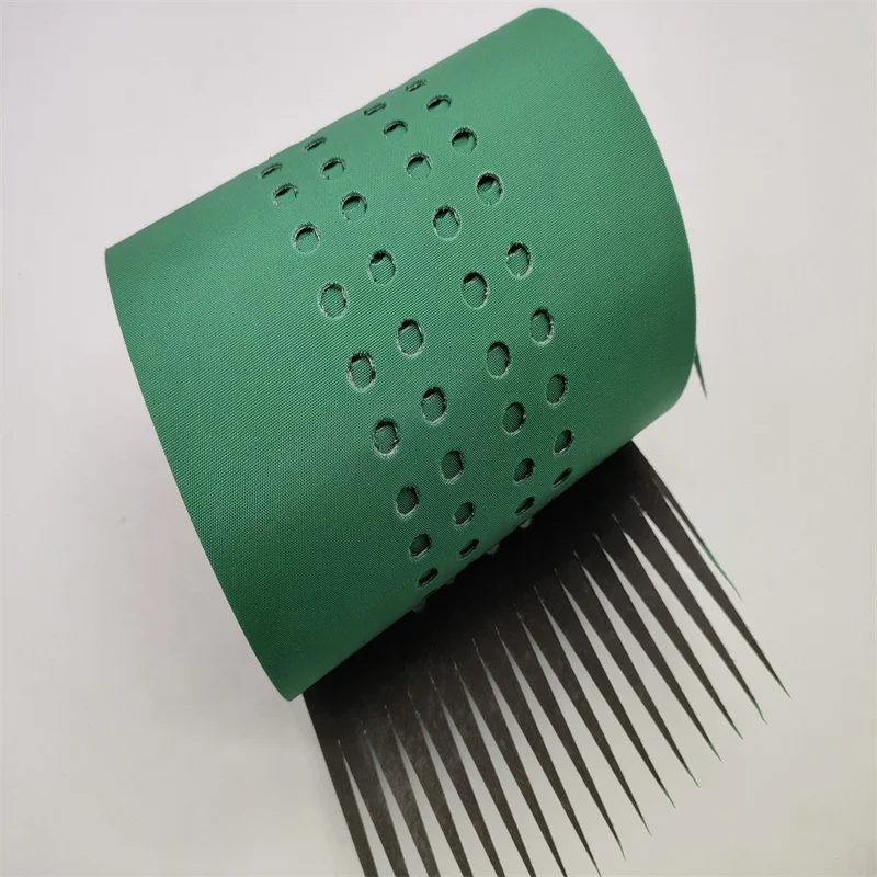 Feeder Belt For KBA 105 Printing Machine Green 3200X160mm Perforated Conveyor Suction Belts
