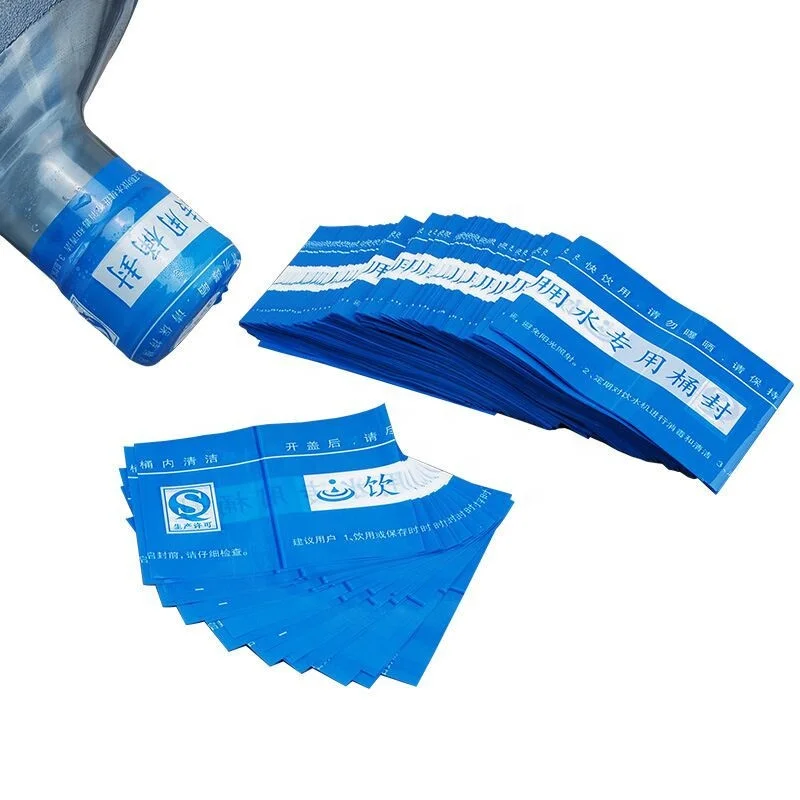 High Printing Quality 5 Gallon Water Bottle PVC Heat Shrink Sleeve Cover Plastic Shrink Label for Bottle Neck Seal
