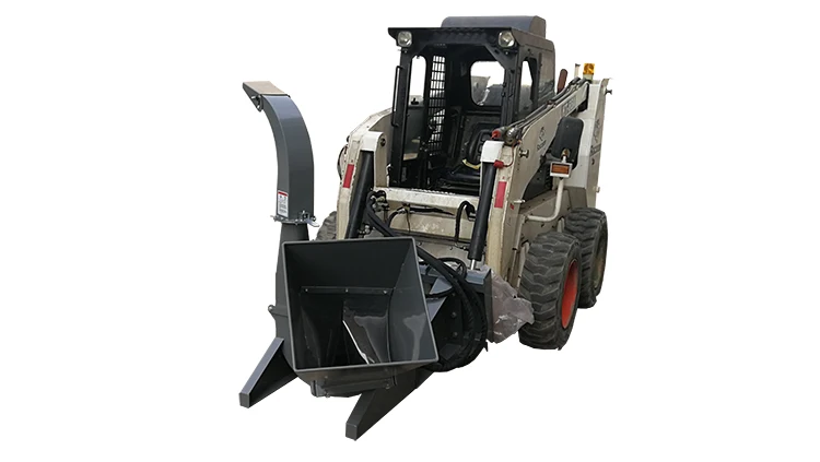 mini skid steer attachments  wood chipper