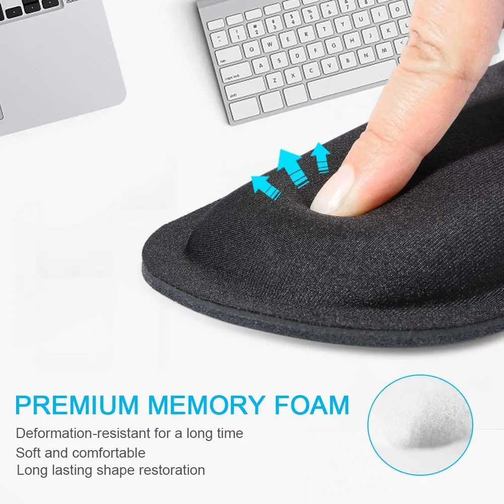 Factory Direct High quality Promotion gift Wrist rest gaming Mouse Pad with Gel silicone wrist support mouse mat