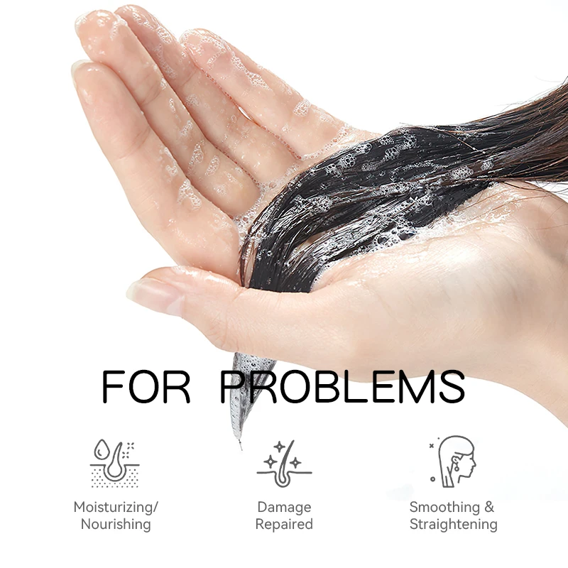 Manufacturer Effective Cleanse Scalp Keratin Collagen  Anti-Dandruff Ginger Shampoo Private Label