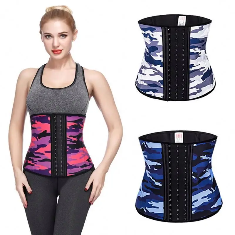 Fajas Colombiana 3 hook Latex Waist Trainer 9 Steel Boned Corset