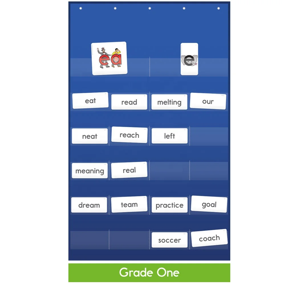 Wholesale Custom Baby Kids Learning Letters Pocket Chart For Classroom