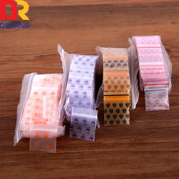 Custom Factory Biodegradable Waterproof Mini Two Mil Reclosable Ziplock Clear Plastic Bag