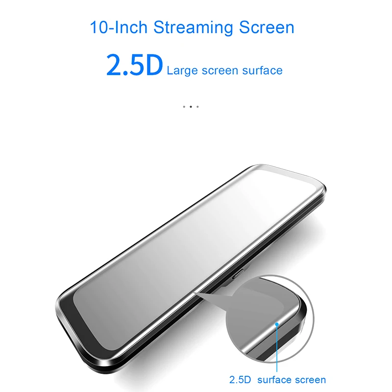 Car DVR Black Box 1080P+1080P HD dual recording rearview mirror reversing image and two cameras tripple lens car dash cam