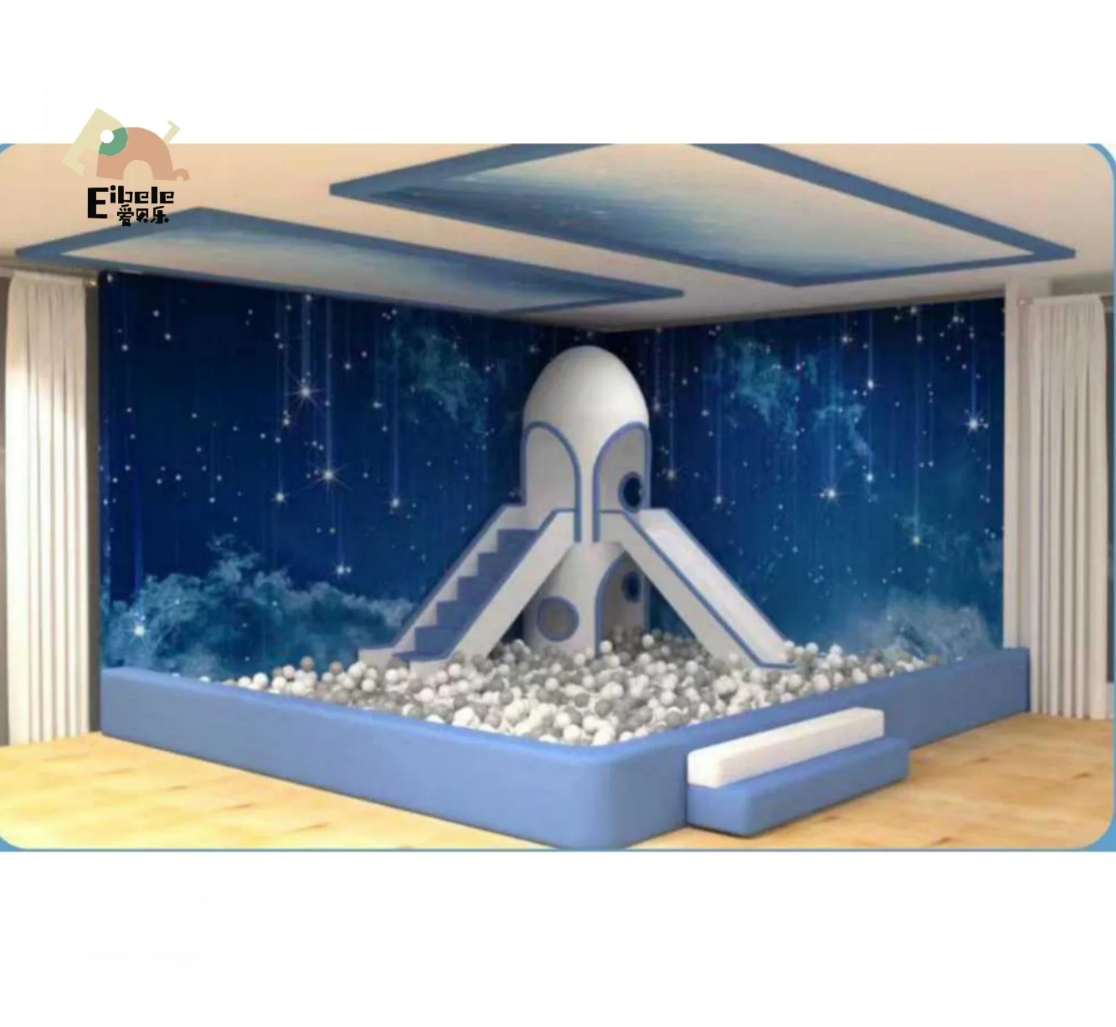 Customized Indoor Playground Small Child Kindergarten Daycare Play Areas Soft Play Indoor Playground With Slide