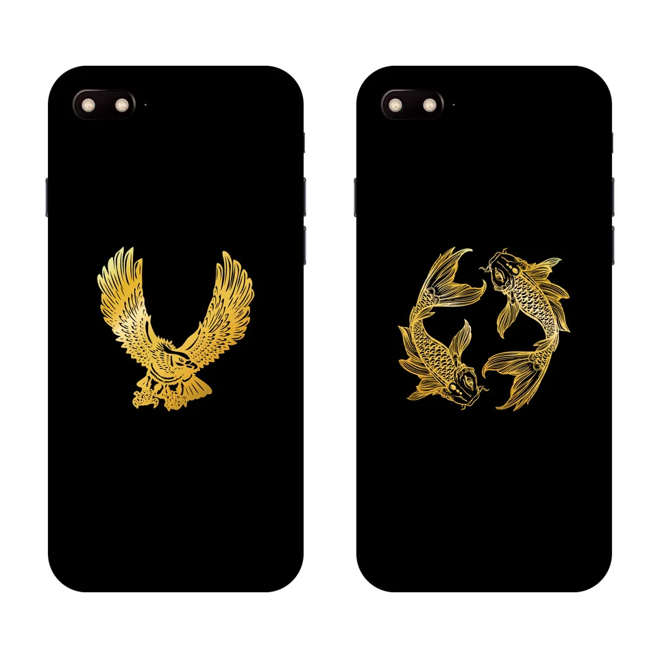 Eagle Koi Wolf butterfly metal sticker mobile phone computer metal transfer sticker