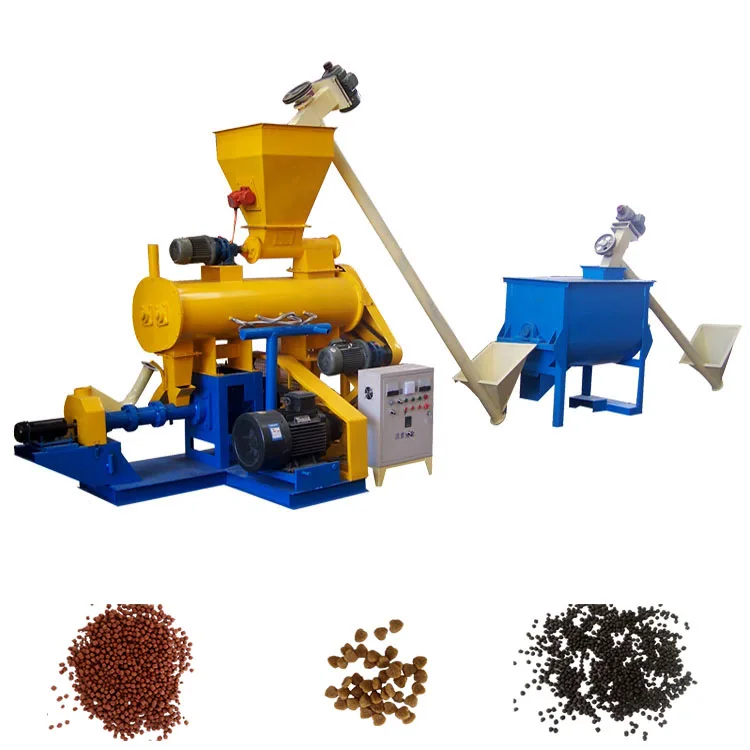 animal food pellet corn soybean extruder machines 300kg per hour