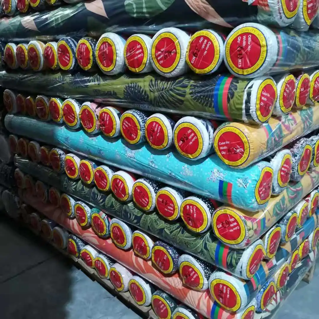 viscose rayon fabric 100% rayon viscose Woven printed Fabric floral spun rayon challis flower fabric for dress