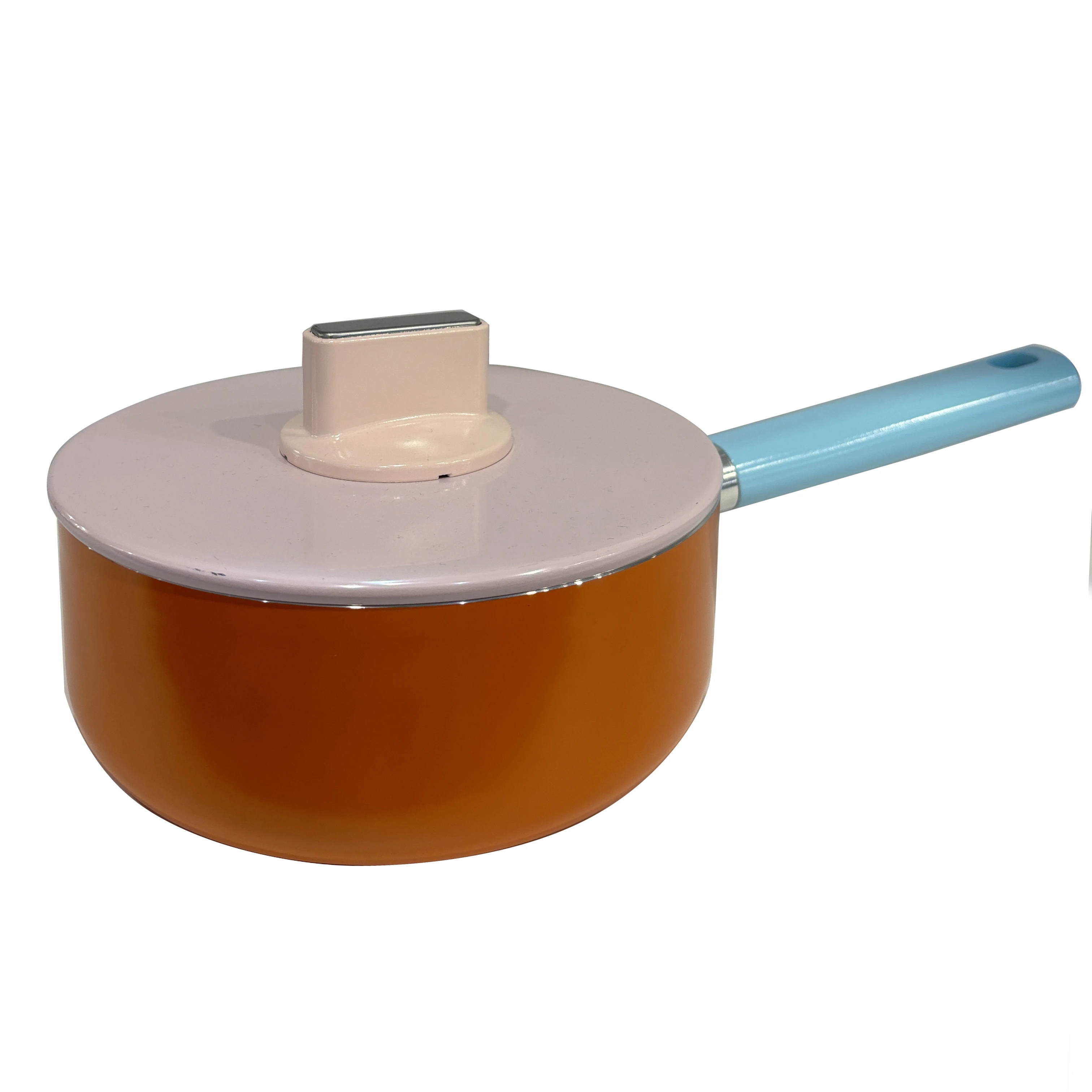 easy and fast cleaning  Non-stick Aluminum 24x6cm deep fry pan with  s s handle