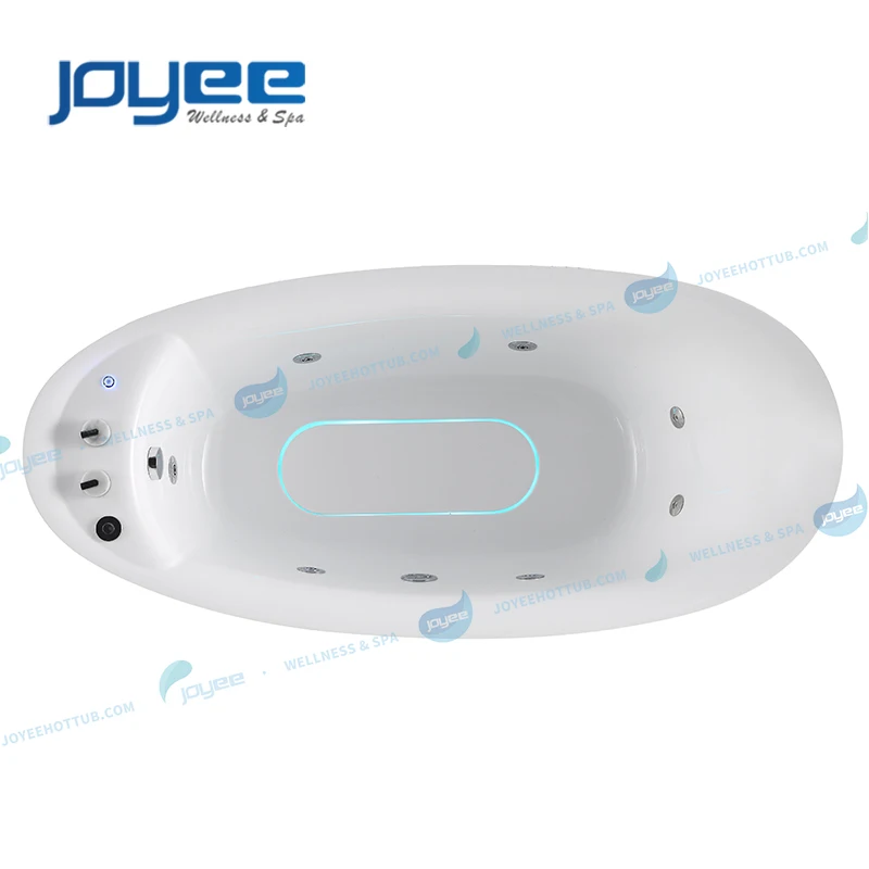 JOYEE single 1 person spa acrylic spa bathtubs & whirlpools function whirlpool bathtub with high quality faucet valve fitting