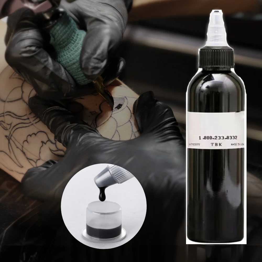 30ml/60ml/90ml/120ml Practice Tattoo Ink Body Art Tattoo Pigment Professional Black DIY Tattoo Pigment