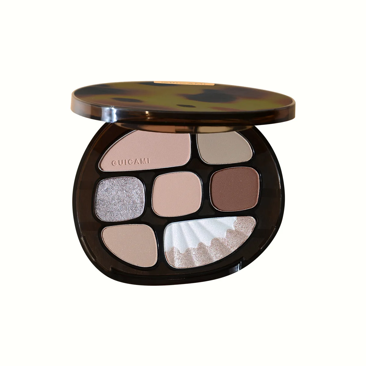 Amber eight Color Eyeshadow blush high gloss Integrated INS super flashing powder, sequins, make-up tray