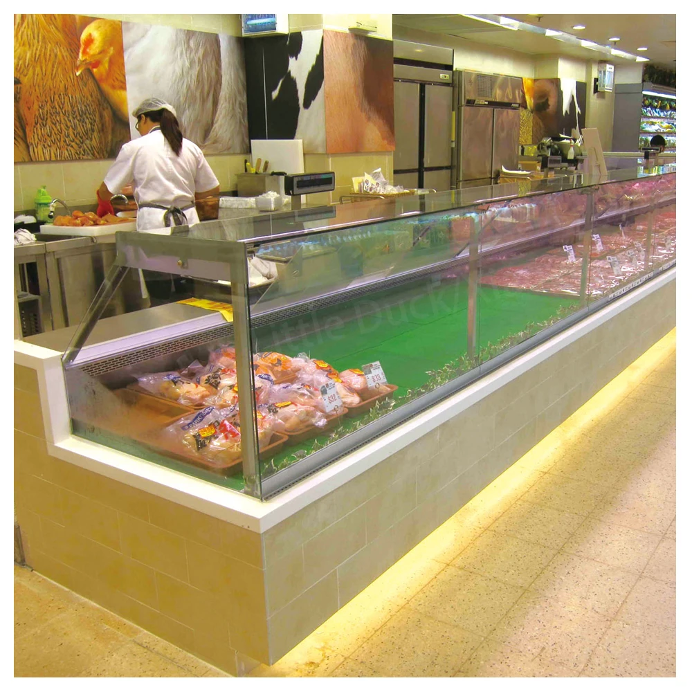 Commercial refrigeration equipment meat display showcase deli fridge supermarket meat refrigerator meat display chiller