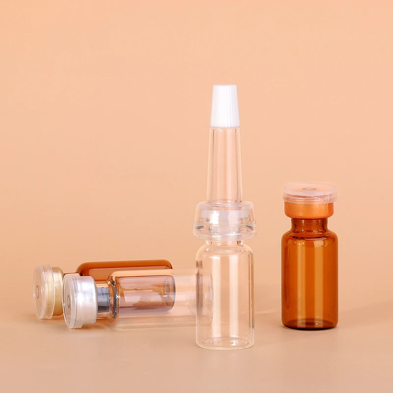 color coating surface handing mini glass vial 2ml 3ml 5ml 8ml 10ml 15ml 20ml 25ml 30ml small glass bottle with rubber