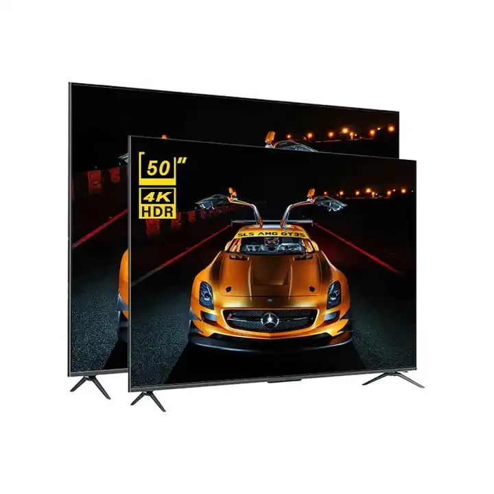 OEM Factory 50 Inch Frameless Smart TV UHD 4K LED TV Television Flat Screen TV 50' Android For Home Hotel
