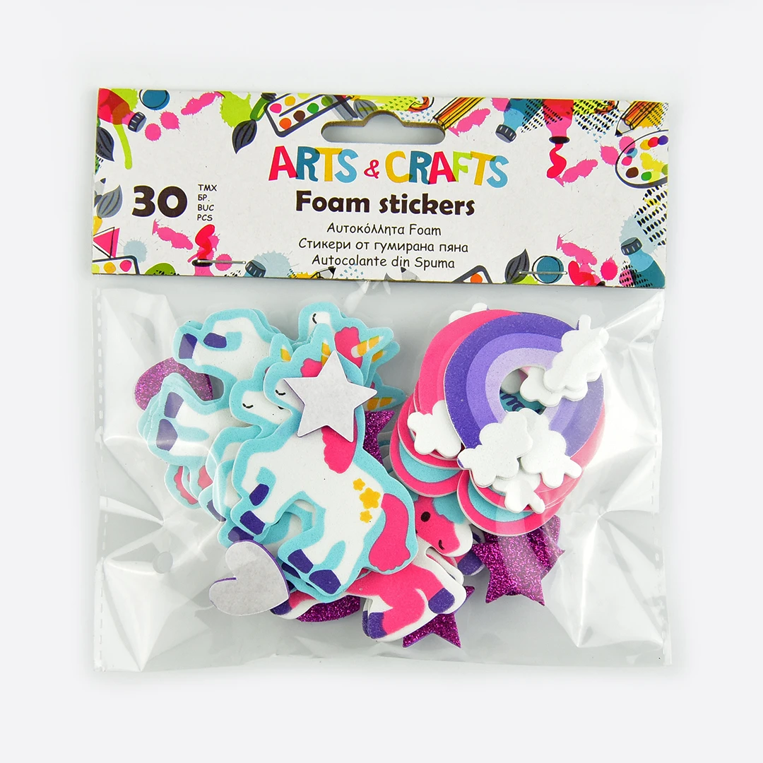 
Wholesale Good Quality Self-Adhesive Diy Kids Animal Foam Stickers 30pcs For Children 