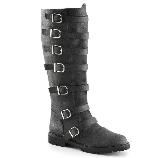 Fashion Men Medieval Renaissance Greaves Boots Shoes Leather Leg Armor Knight Costume Strap Puttees Boots