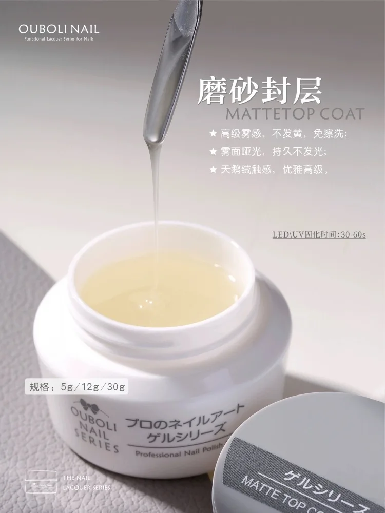 OUBOLI Wholesale 30g Nail Supplies Top coat and Base coat Nail Art Painting Gel Polishing UV Gel Functional Glue Set