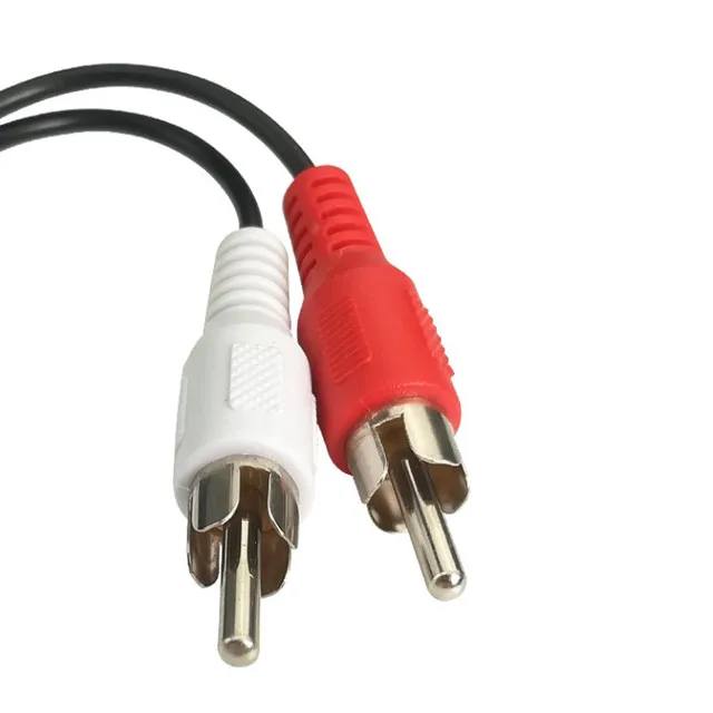 hot sale 2 in 1 dc 3.5mm female to dual RCA male cable