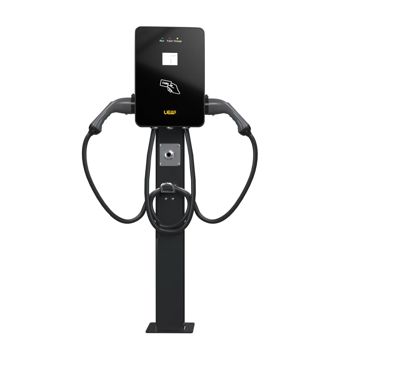 UEOEM Dual guns 14KW home AC EV Charger outdoor Type 1, Type 2 or GB/T floor-standing electric car charger