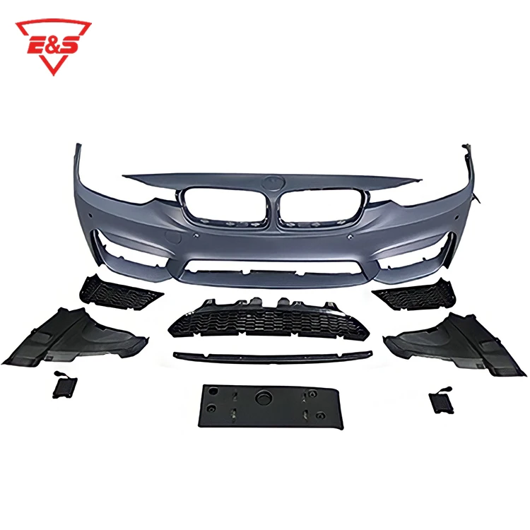 Hot Sale M3 Style Body Kit For BMW 3 series F30 bodykit 2013-2020 pp front bumper rear bumper side skirts car bumper