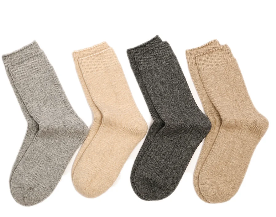High-quality 100% cashmere socks Premium merino wool socks winter Soft and warm alpaca socks