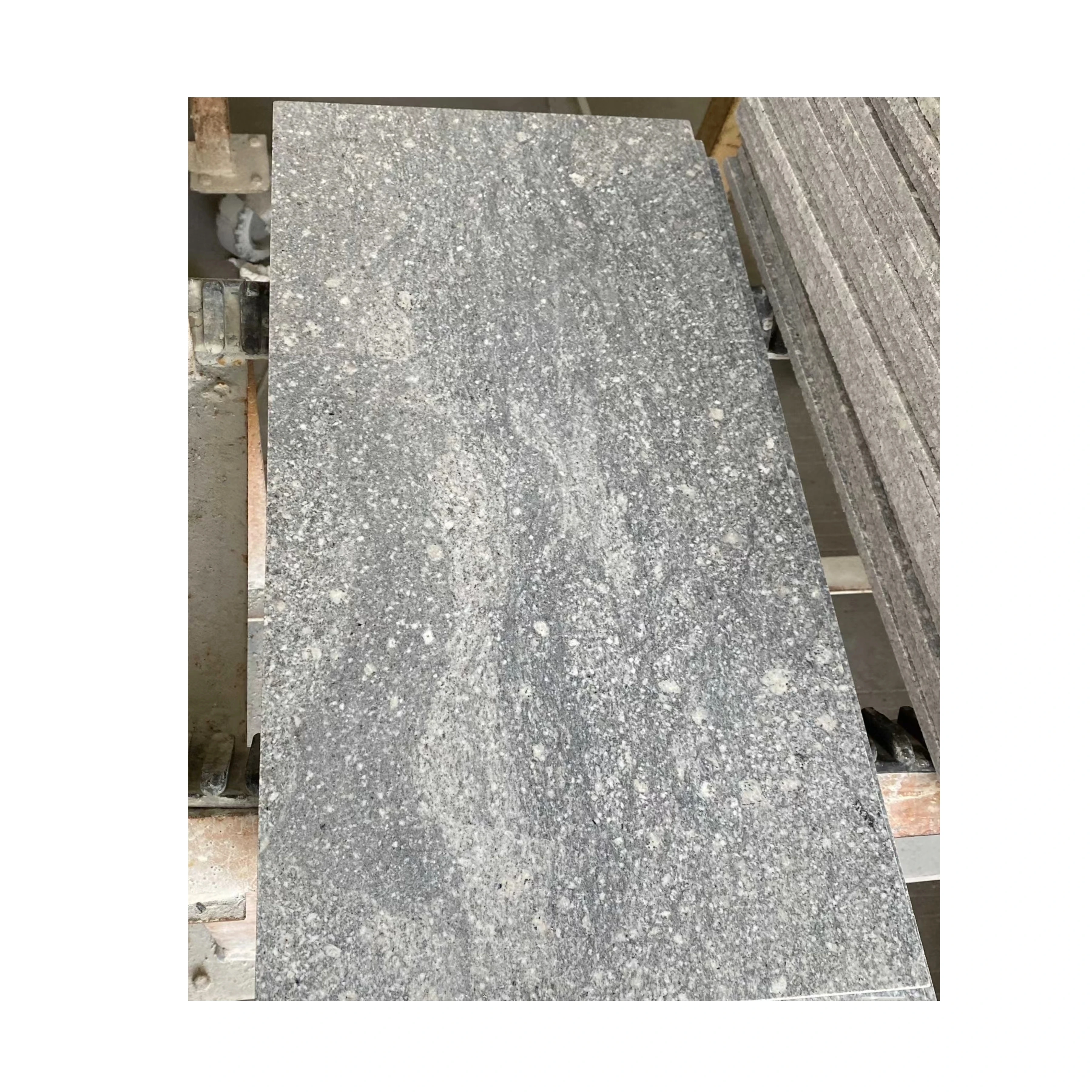 Supply Cheap Driveway Stones,Irregular Park Grey And Black Paving Stones Granite Slab,Outdoor Light Fantasy Grey Granite Price