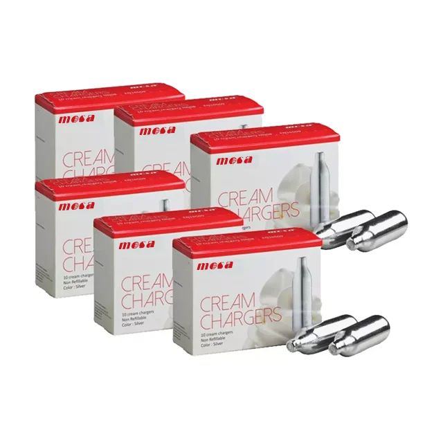 2022 Best Sale China Mosa Excellent Storage Cream Chargers Several Flavors