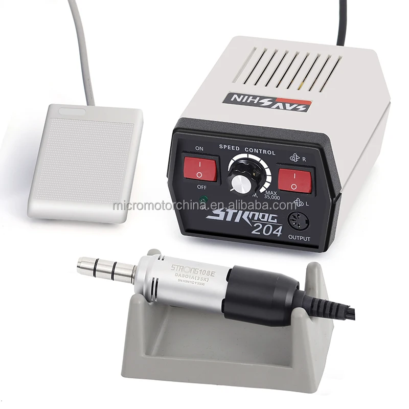 Korea teeth polishing laboratory micro motor handpiece strong 204 with E type handpiece