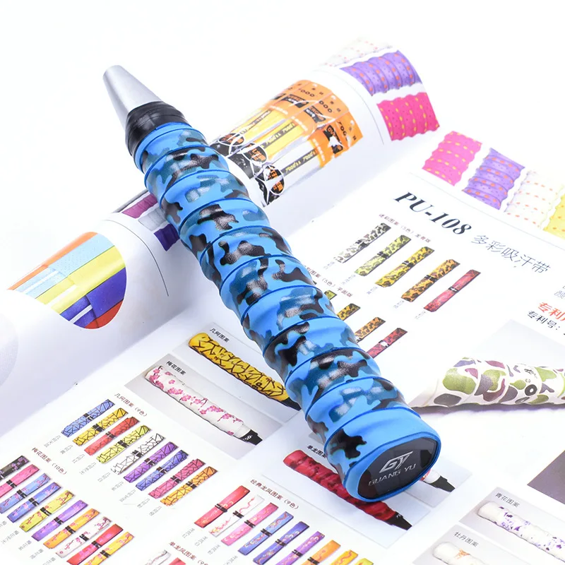  Camouflage Printed Anti Slip Badminton Racket Overgrip Absorbent Grip