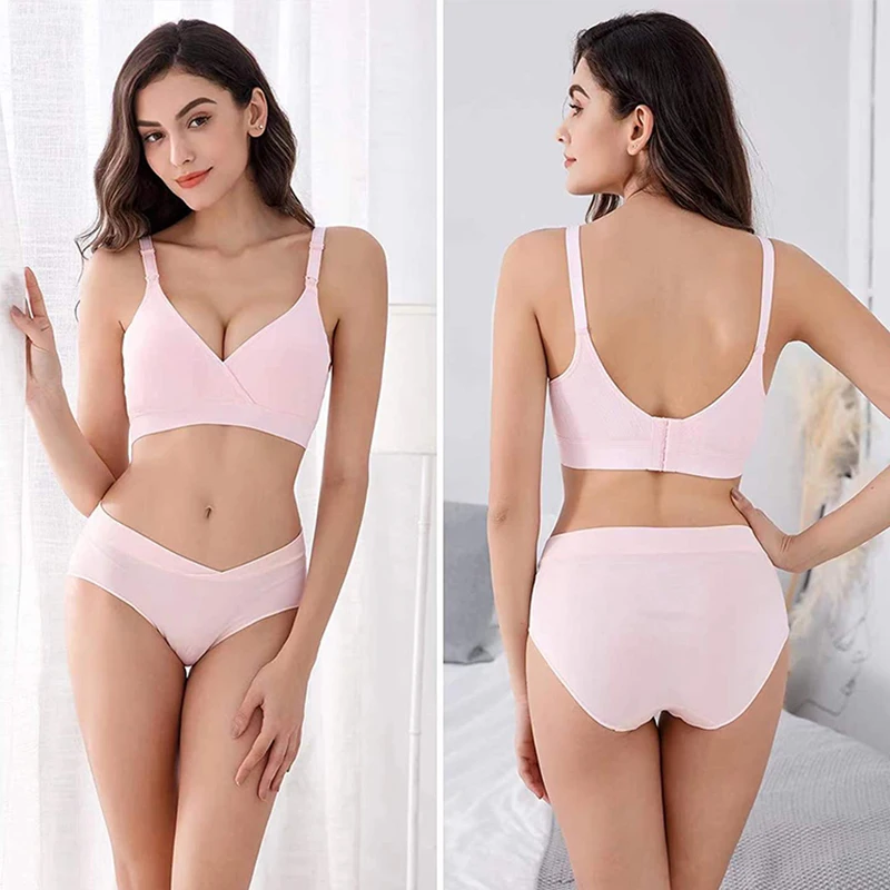 Wholesale Logo Custom Sexy Upper Opening Maternity Pregnancy Seamless Lactation Sleeping Breastfeeding Nursing Bra