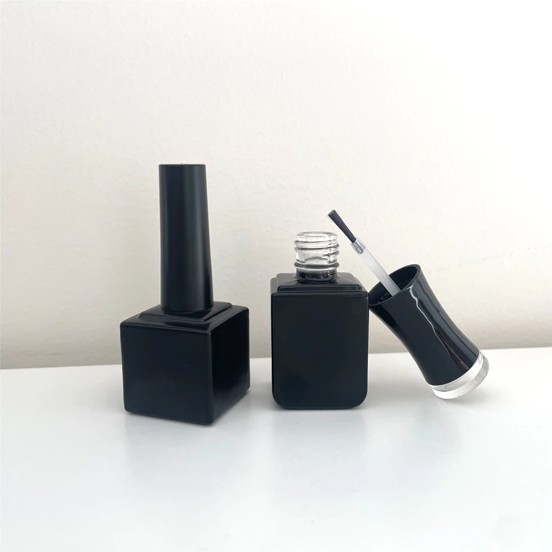 rectangle empty 15 ml pink empty oil bottle glass nail polish salon for gel nail polish 2ml