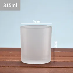 Custom Glass Candle Jars Wooden 12 oz 14 oz Christmas Concrete White Pink Amber Candle Jars For Candle With Lid In Bulk