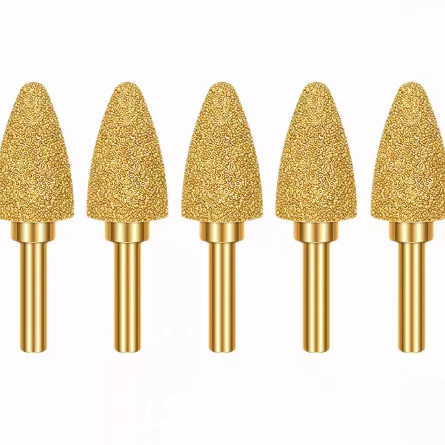 Diamond Grinding Head Stone Grinding Carving tools Cylindrical Shank Diamond Drill Bit