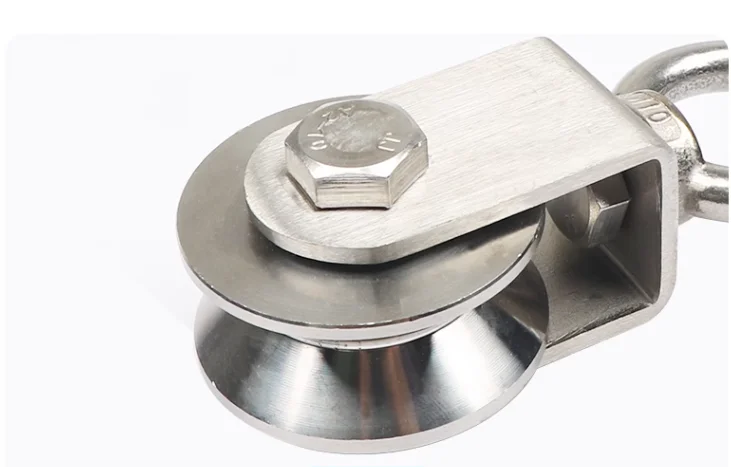 Stainless steel pulley wire rope hanging pulley