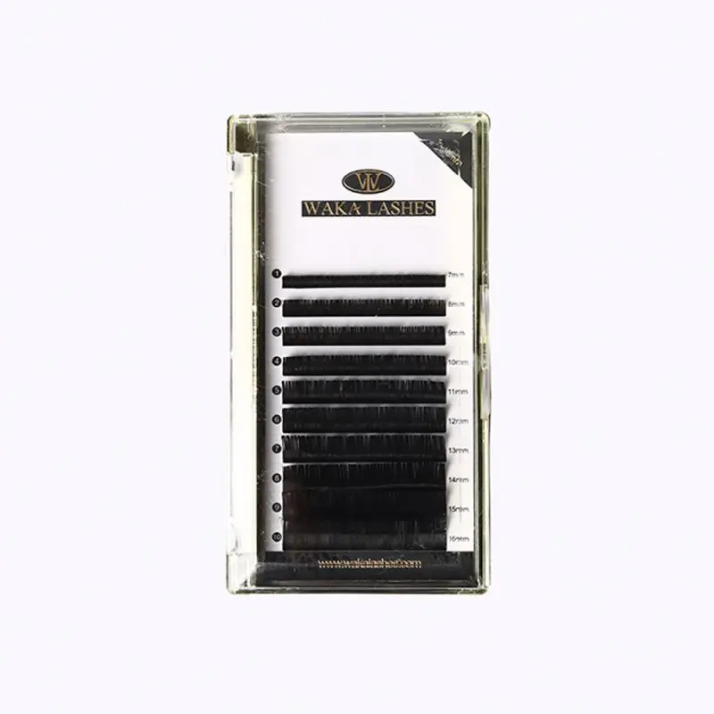 0.03mm 0.05mm 0.07mm 0.10mm 0.15mm 0.20mm J B C D L CC curl All Size deep black mink silk eyelash extensions