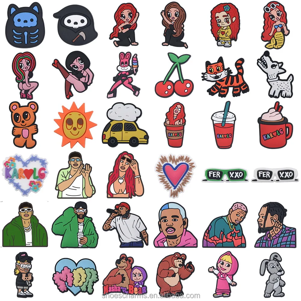 focal beads for pen decoration Karol G new silicon Evil Queen bead keychain making