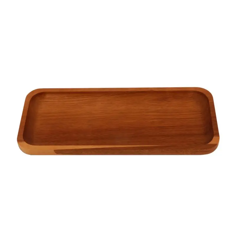 Acacia Wood Serving Platters and Trays Mini Boards Small Cheese Board Rectangle Wooden Tray for Kitchen Counter